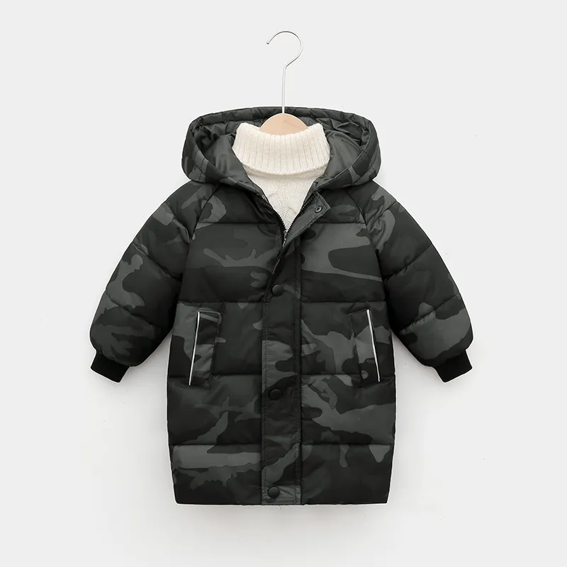 Kids Toddler Girls Boy Fashion Solid Zip Long Bubble Coat Bubble Coat