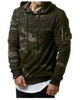 Men'S Fashion Camouflage Hooded Slim Hoodies