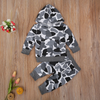 (Buy 1 Get 2) Toddlers Newborn Baby Boys Camouflage Print Long Sleeves Hoodies And Pants 2pcs Set