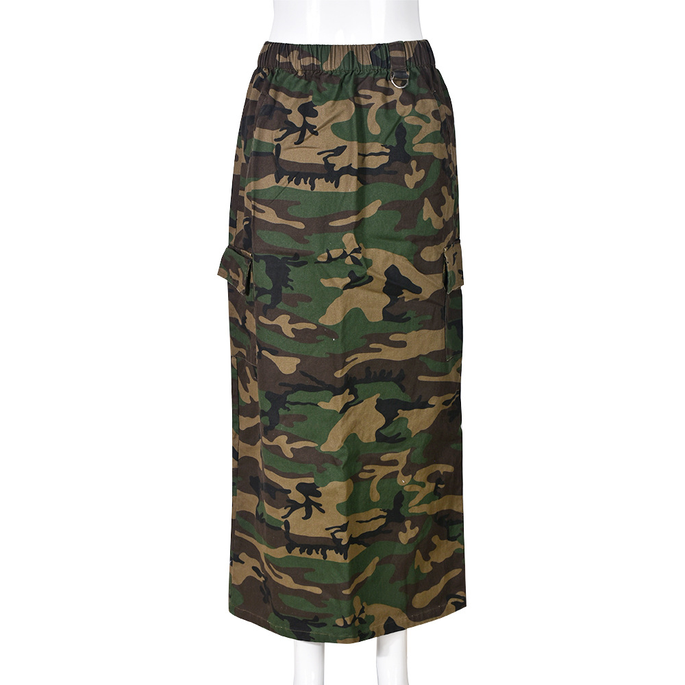 Women'S Fashion Camouflage Print Skirt