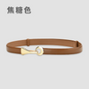 Women'S Fashion Casual Personality Alloy Buckle Leather Belt