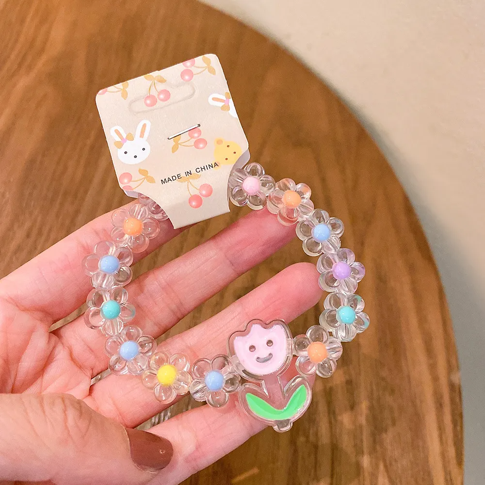 (Buy 1 Get 2) Children Kids Baby Fashion Girls Cartoon Beads Bracelet