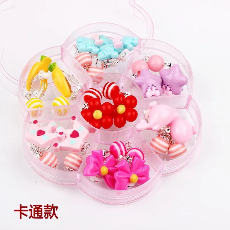 (Buy 1 Get 1) Children Kids Baby Fashion Girls Cartoon Acrylic Earrings