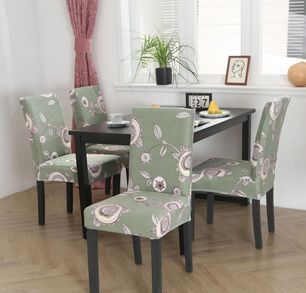 Simple Printed One-Piece Home Elastic Dustproof Chair Cover