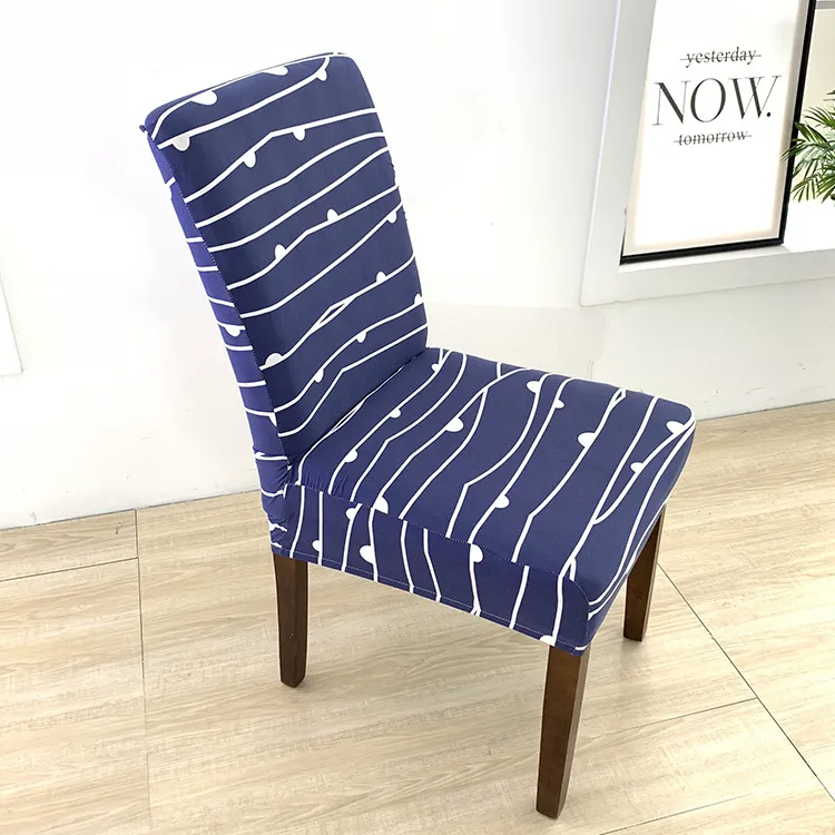 Simple Printed One-Piece Home Elastic Dustproof Chair Cover