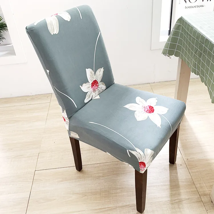 Simple Printed One-Piece Home Elastic Dustproof Chair Cover