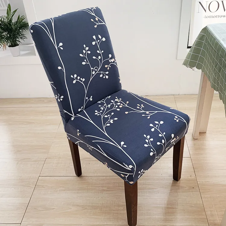 Simple Printed One-Piece Home Elastic Dustproof Chair Cover