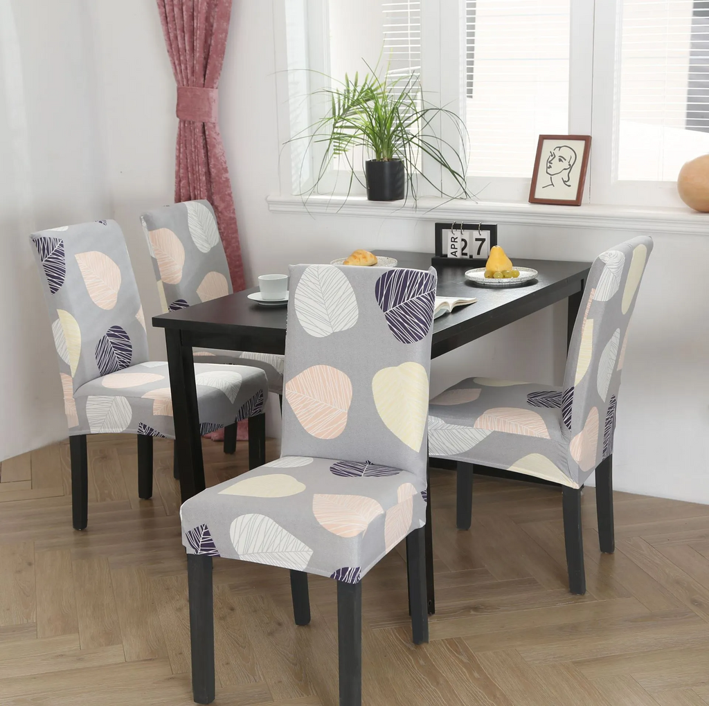 Simple Printed One-Piece Home Elastic Dustproof Chair Cover