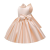 Kids Toddler Girls Fashion Party Cute Sweet Solid Color Bow Pleated Sleeveless Party Tutu Dress