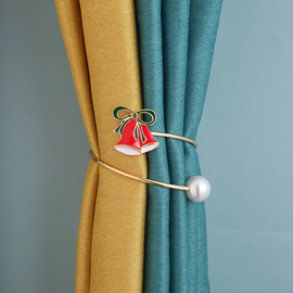 (Buy 1 Get 1) Adjustable Creative Christmas Snowflake Bell Decor Curtain Tieback