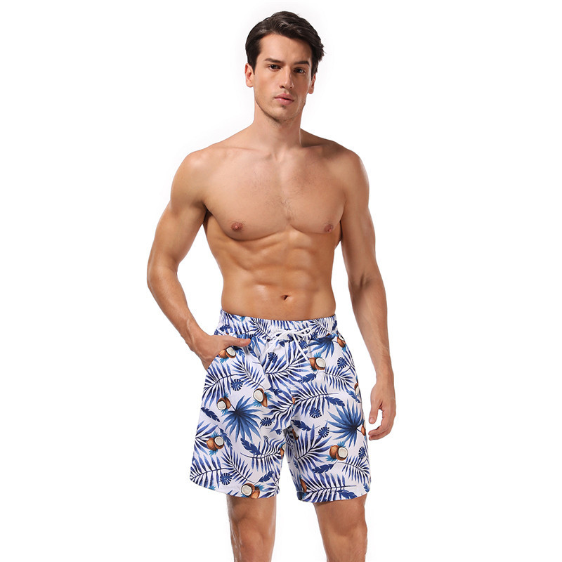 M-2XL Men Graphic Printed Beach Shorts