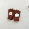 (Buy 1 Get 1) Kids Winter Cute Cartoon Bear Knitwear Finger Gloves