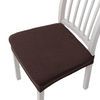 (Buy 1 Get 1) Simple Solid Color Jacquard Chair Cushion Cover