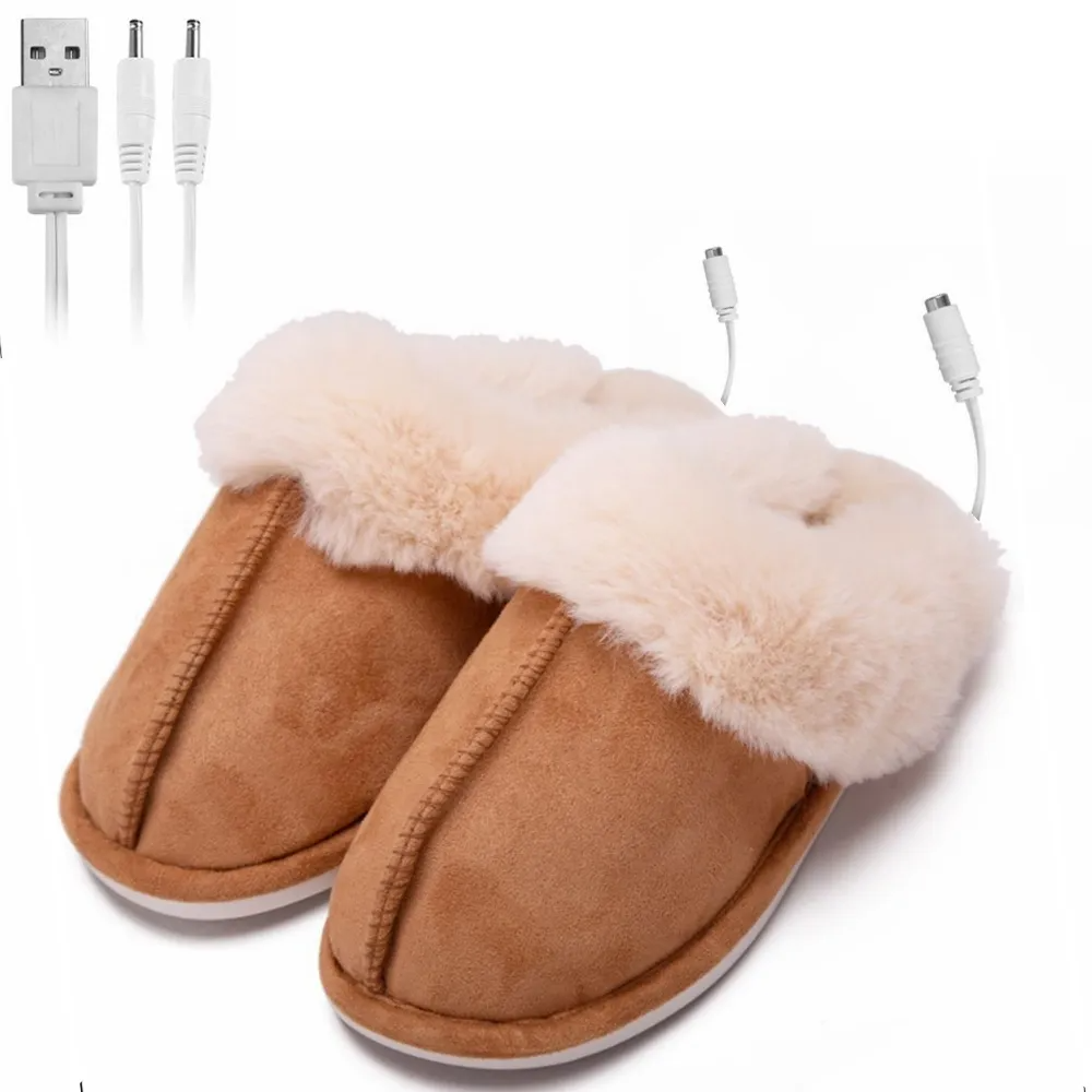 (Buy 1 Get 1) Foot Warmer Office Electric Massage Foot Warmer Insole Hand Warmer Usb Slippers Electric Heating Shoes