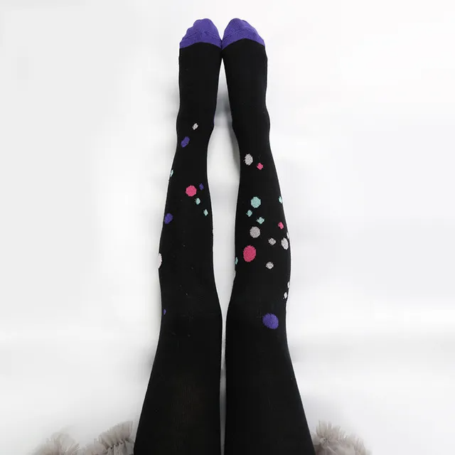 Girls Funny Asymmetry Pattern Pantyhoses