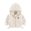 Kids Toddler Girls Boy Fashion Fall/Winter Thick Sherpa Grain Fleece Embroidered Hooded Jacket