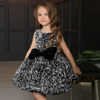 Toddler Girls Fashion Party Cute Bow Sequins Sleeveless Round Neck Tutu Princess Dress