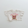 Children Kids Baby Fashion Boys Girls Casual Short Sleeve Cartoon Bear Print T-Shirt