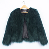 Fashion Girl Solid Color Faux Fur Coat