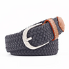 (Buy 1 Get 1) Men Women Fashion Casual Versatile Solid Color Canvas Woven Metal Buckle Belt