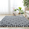 Simple Tie-Dyed Long Plush Thickened Home Round Carpet