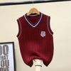 Kids Fashion Letter Pattern Knitting Vest