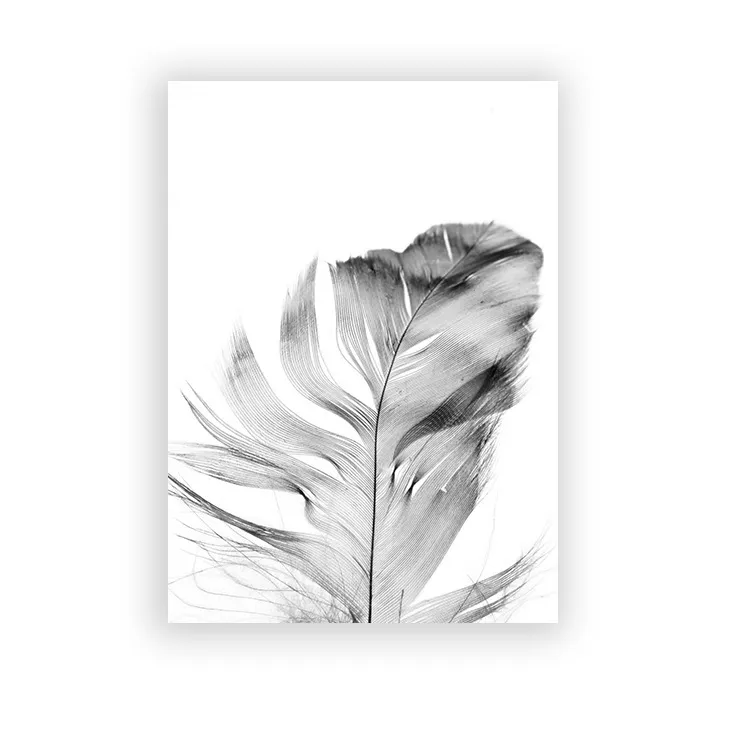 (Buy 1 Get 2) Modern Simple Black White Dandelion Canvas Decorative Painting For Living Room