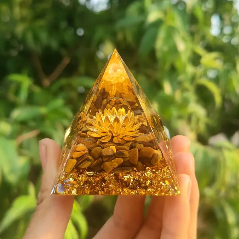 Pyramid Crystal Gravel Glue Drop Resin Home Handmade Ornaments