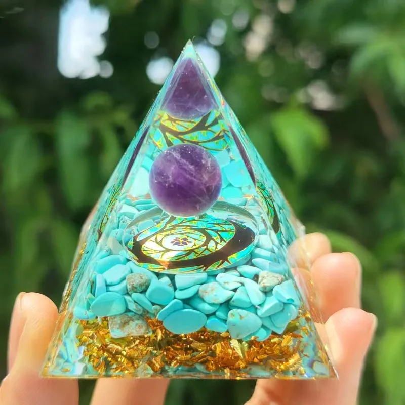 Pyramid Crystal Gravel Glue Drop Resin Home Handmade Ornaments