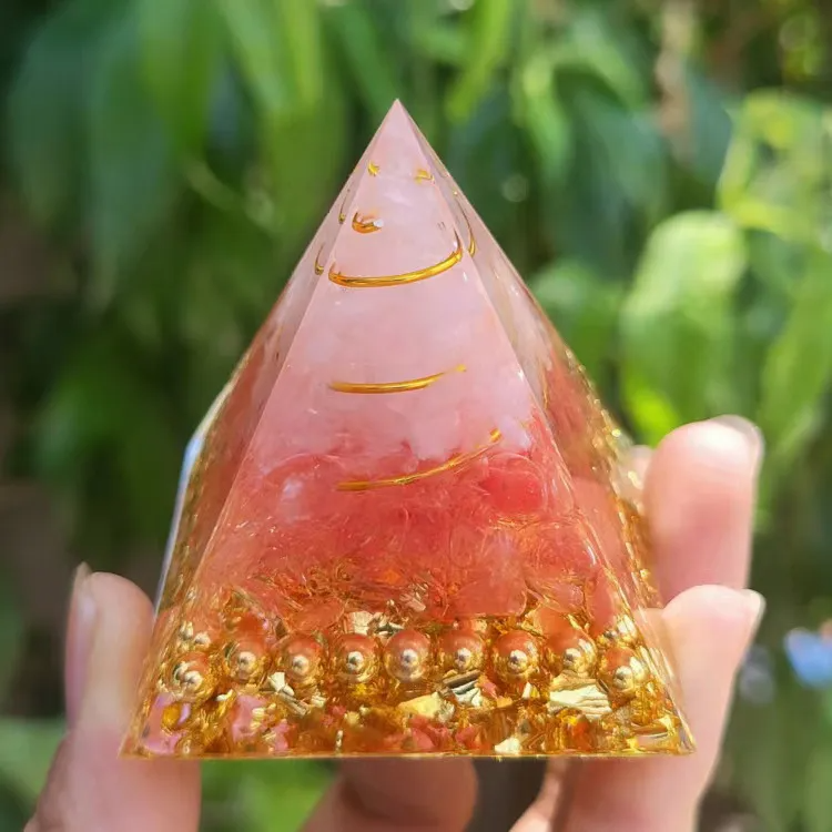 Pyramid Crystal Gravel Glue Drop Resin Home Handmade Ornaments