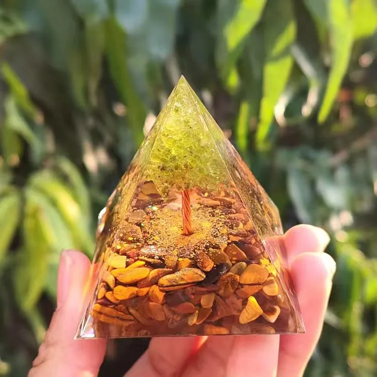 Pyramid Crystal Gravel Glue Drop Resin Home Handmade Ornaments