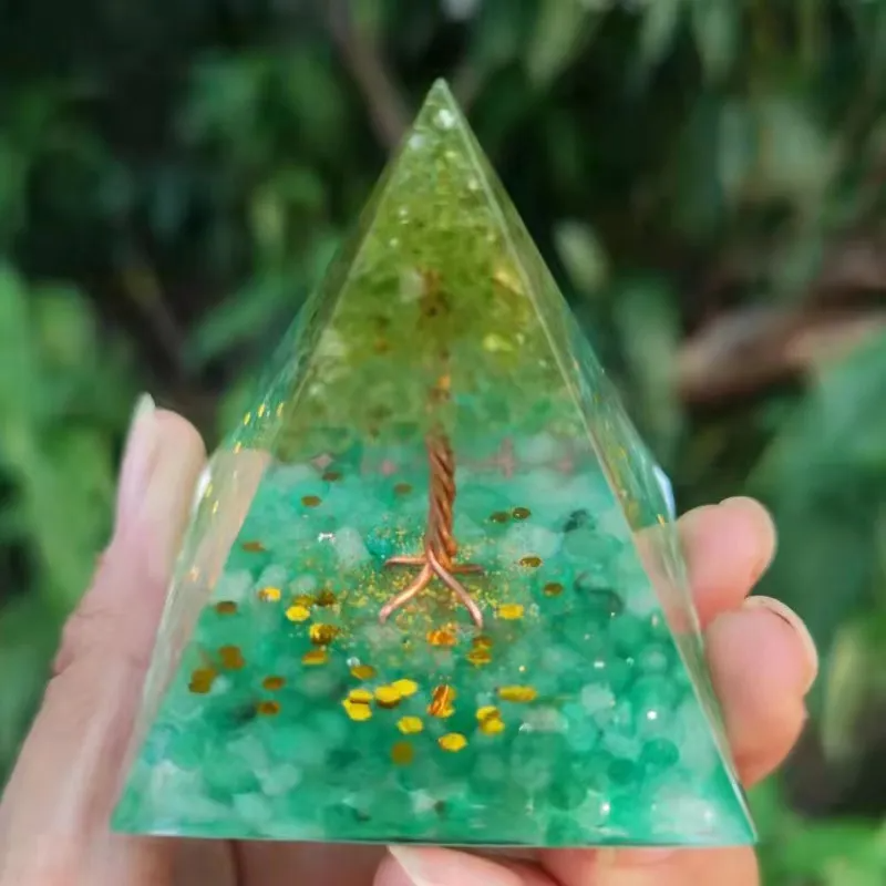 Pyramid Crystal Gravel Glue Drop Resin Home Handmade Ornaments