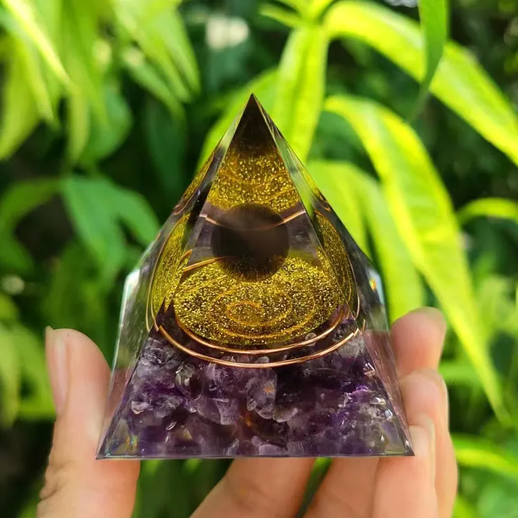 Pyramid Crystal Gravel Glue Drop Resin Home Handmade Ornaments