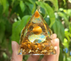 Pyramid Crystal Gravel Glue Drop Resin Home Handmade Ornaments