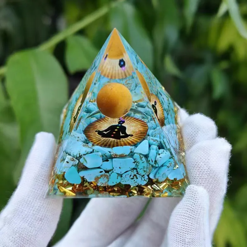 Pyramid Crystal Gravel Glue Drop Resin Home Handmade Ornaments