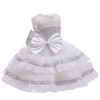 Kids Toddler Girls Fashion Party Cute Sweet Christmas Color Sequins Bow Pleated Sleeveless Mesh Party Tutu Dress