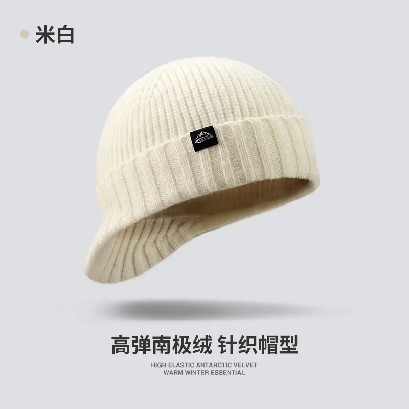 Men Loose Warm Knitted Wool Hat