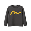 Kids Big Boys Casual Cute Long Sleeve Round Neck T-Shirt