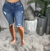 Women Fashion Casual Ripped Denim Crop Pants