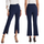 Women'S Fashion Casual Slit High-Waist Flared Suit Pants