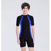 Kids Basic Color Blocking Quick-Drying Breathable One-Piece Swimsuit