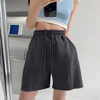 Women Edgy Casual High-Waist Drawstring Loose Sports Shorts