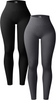 Women Sports Yoga Tight High Waist Solid Color Leggings Pants