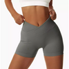 Women Fashion Solid Color Sports Tight Yoga Shorts