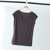 2 Pieces  Women'S Solid Color Fashion Slim V-Neck Casual Sleeveless Blouses