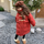 Kids Toddler Big Girls Winter Fashion Casual Solid Color Zipper Stand Collar Hooded Down Coat