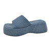 Women Fashion Casual Solid Color Thick-Soled Slippers