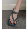 ( 2 pair ) Women Casual Fashion Vacation Beach Solid Color Thick-Soled Slippers