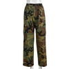 Fashion Camouflage Print Casual Women Pants