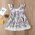 Children Kids Baby Fashion Girls Ruffle Sleeve Flower Print Princess Dress